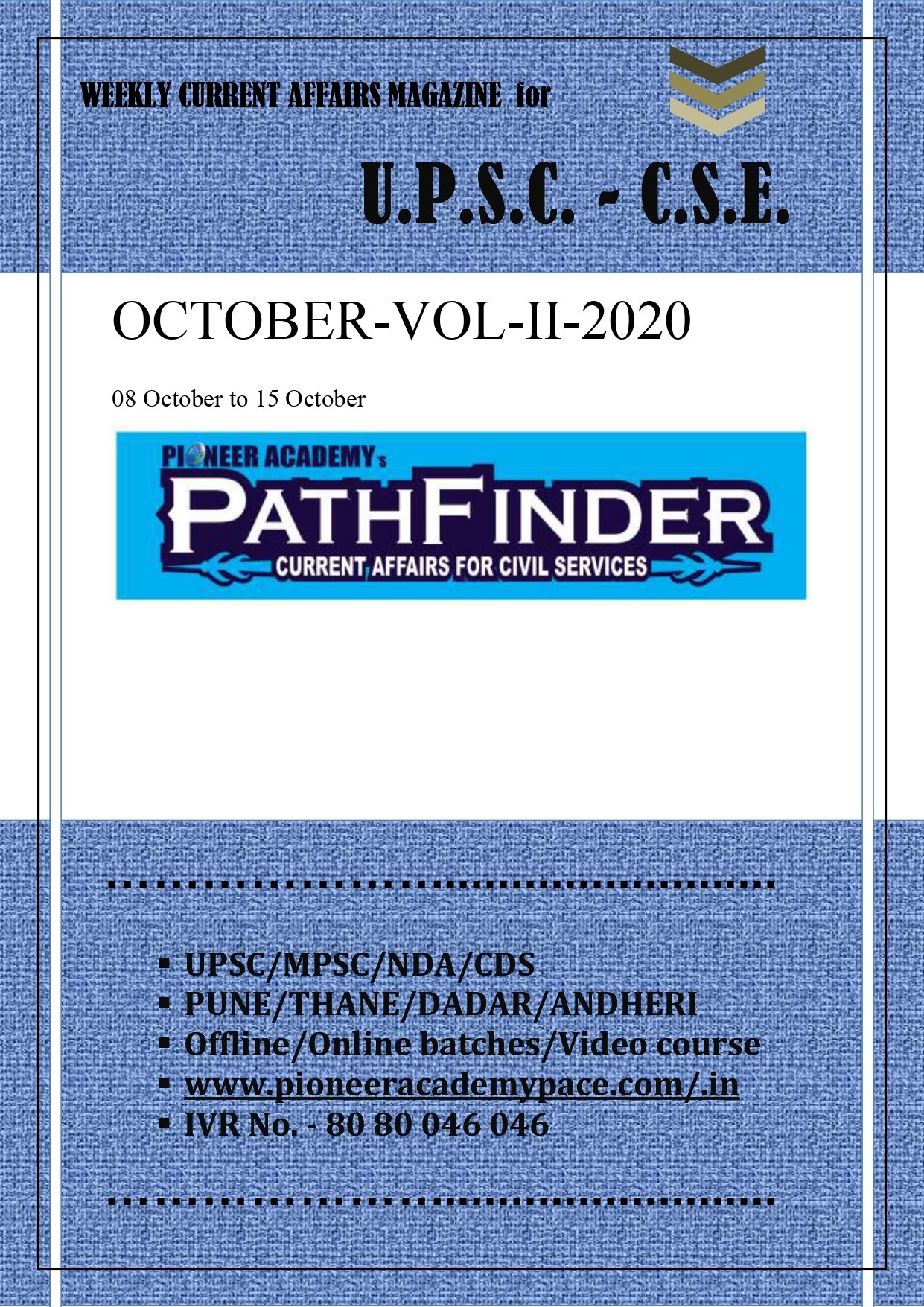 OCTOBER-VOL- II- 2020